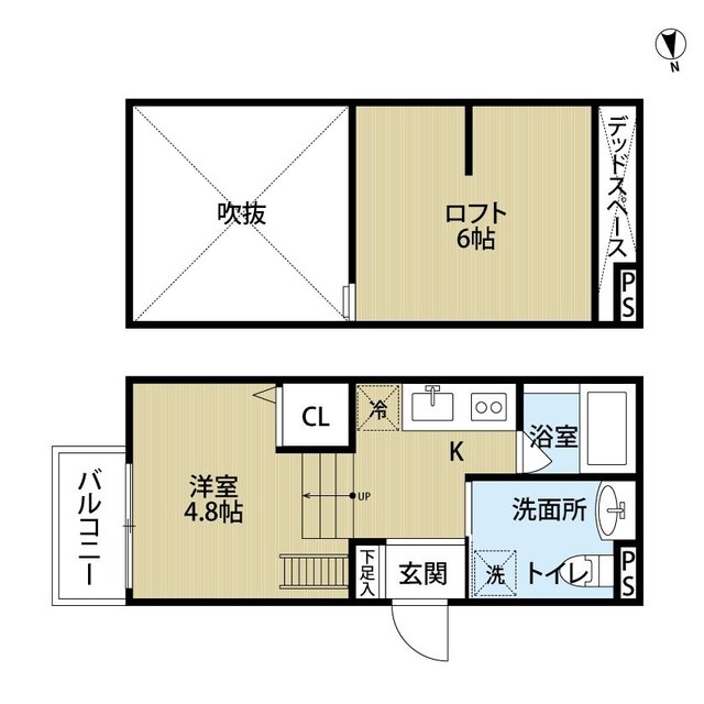 尼崎市大物町のアパートの間取り