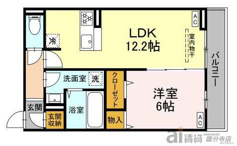 小金井市前原町のアパートの間取り