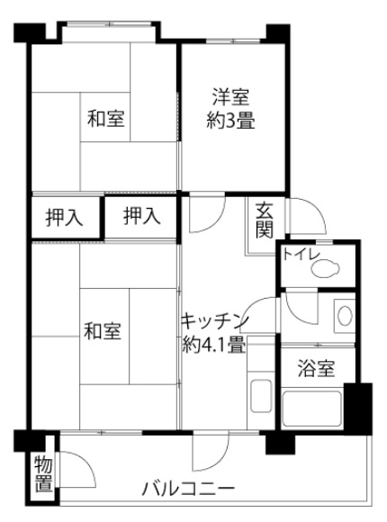 久留米西の間取り