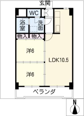 リヴァーサイド植田の間取り