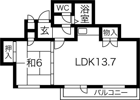 プラザ・スズ札幌ＩＩの間取り