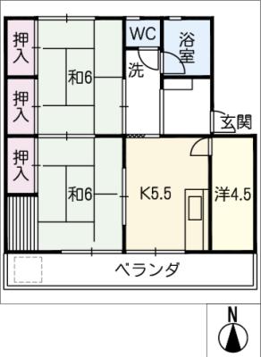 久徳団地の間取り