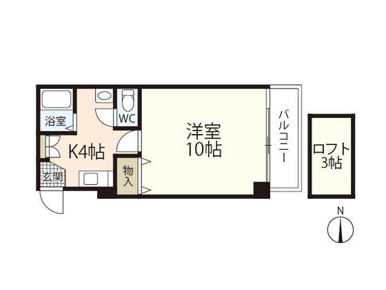 広島市安佐南区大塚西のマンションの間取り