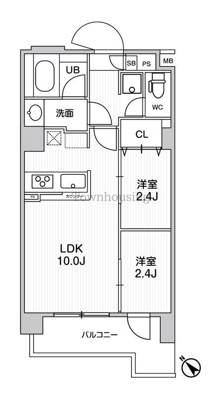 ドゥーエ曳舟の間取り