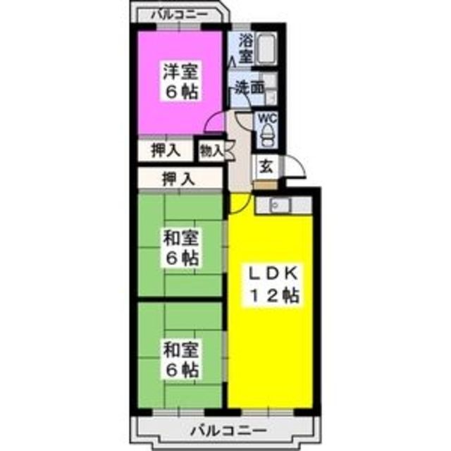 エクセルいまはせの間取り