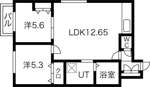 イーストムーン4・16の間取り