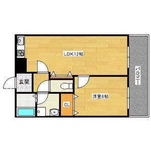 名古屋市南区柴田本通のマンションの間取り