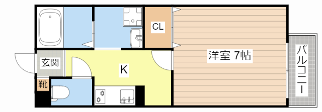 甲賀市水口町元町のアパートの間取り