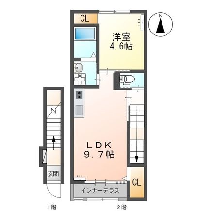 沼津市原のアパートの間取り