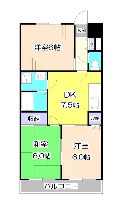 新座市野火止のマンションの間取り