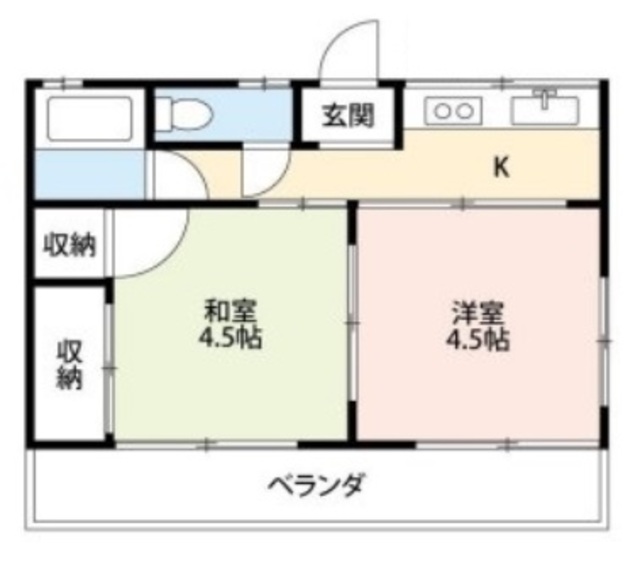 シテイハイムローゼンの間取り