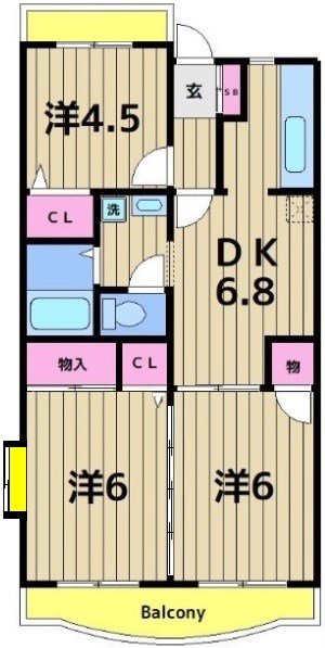 ガーデンヒル牛込の間取り