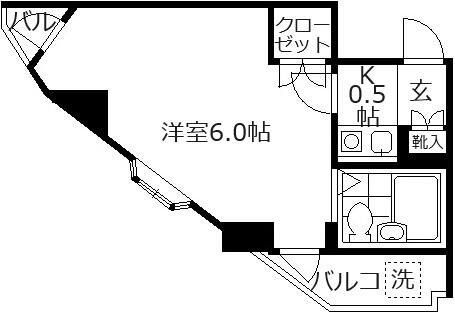 朝霞市浜崎のマンションの間取り