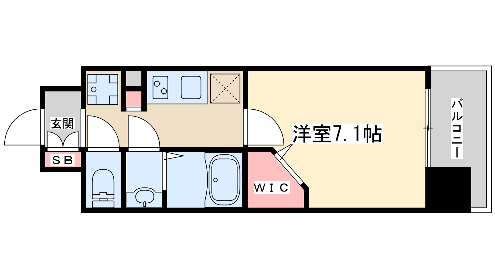 大阪市東淀川区瑞光のマンションの間取り