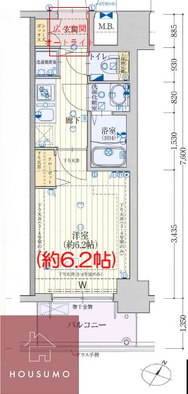 ベラジスタ塚本の間取り