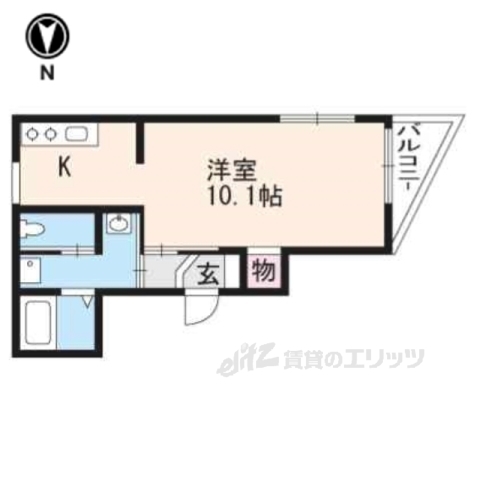 宇治市六地蔵のマンションの間取り