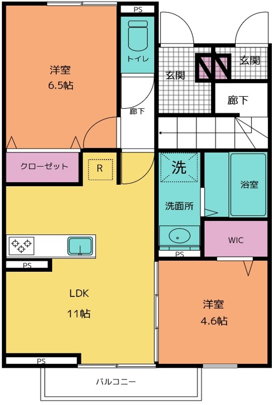 グリーンハイツの間取り