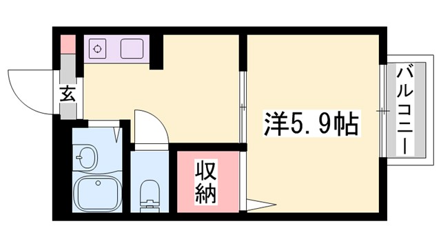 フレンドリー上中の間取り