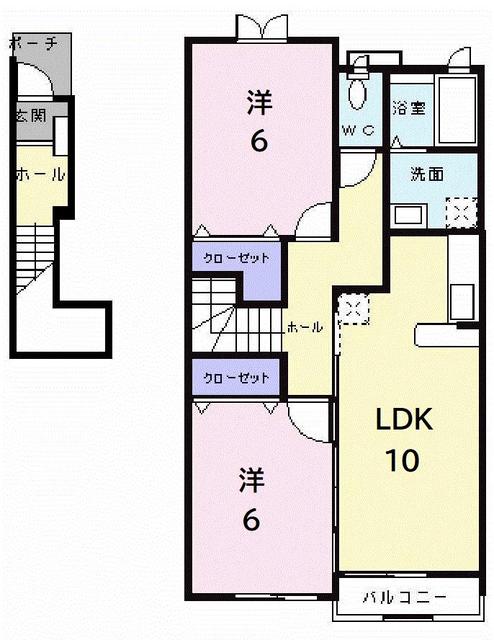 コリーヌＳ・文教ハイツＣの間取り