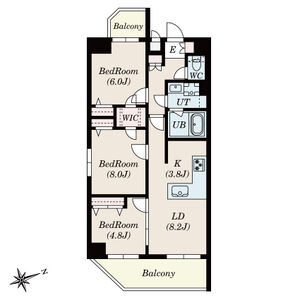 S-RESIDENCE神沢affordの間取り