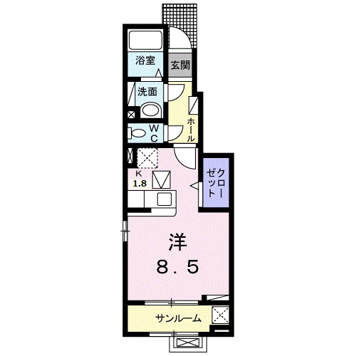 フォンテーヌ　IIの間取り