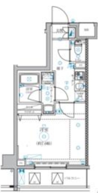 アレスグーテ北千住の間取り