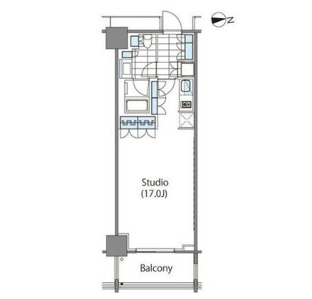 コンフォリア新宿イーストサイドタワーの間取り