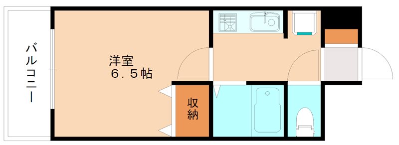 北九州市戸畑区中原西のマンションの間取り