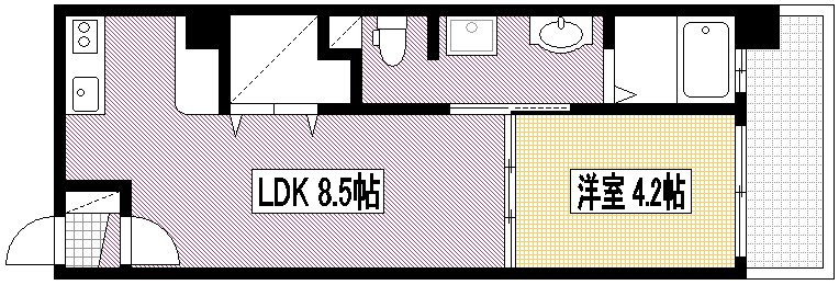 小町グランデの間取り