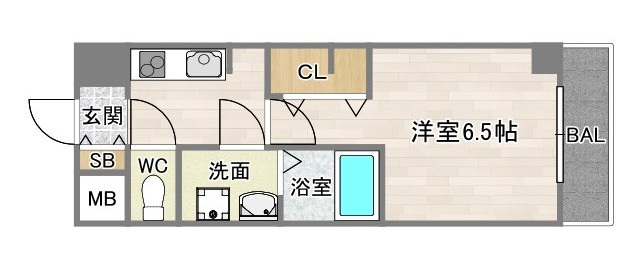 La・Liberta長居公園の間取り