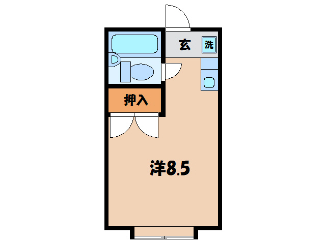 西尾市熊味町のアパートの間取り