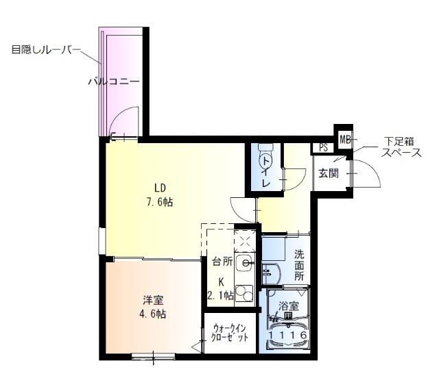 フジパレス千林大宮西の間取り