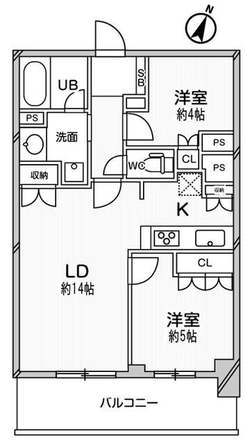 ドゥーエ大宮の間取り