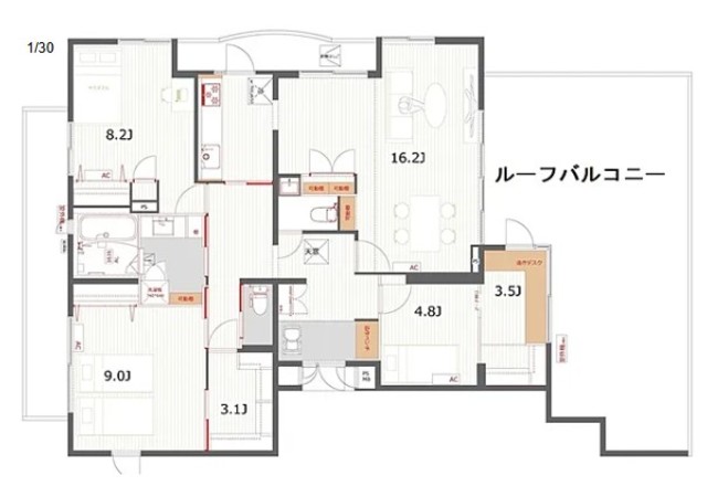 コスモリード笹塚の間取り