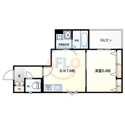 ラモーナ玉出東IIの間取り