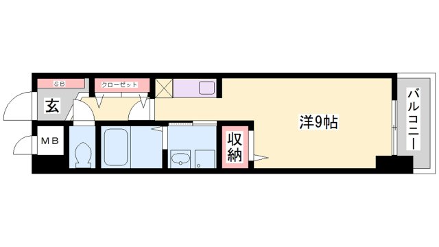 姫路市飾磨区今在家のマンションの間取り