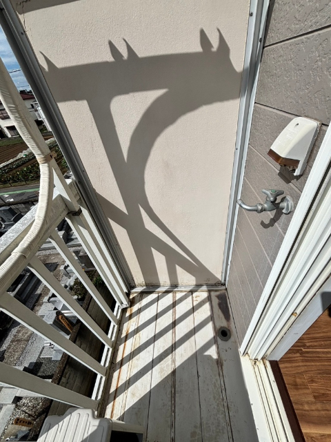 バルコニー　実際のお部屋の写真です。