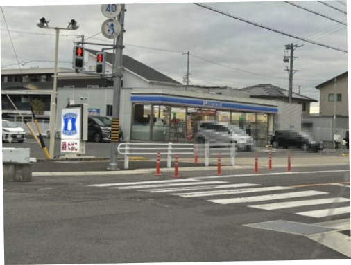 コンビニ　ローソン 豊田上野店（コンビニ）まで90m