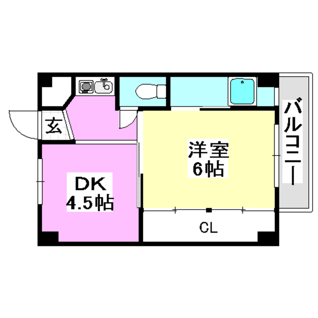 ビレッジハウス高田1号棟の間取り写真
