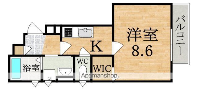 近鉄橿原線 近鉄郡山駅 徒歩6分 3階建 築5年の間取り写真