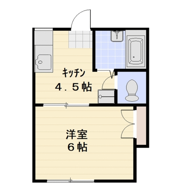 アレイ古淵2番館の間取り写真