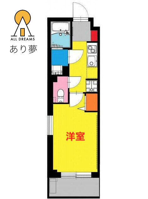 b’CASA天王町の間取り写真