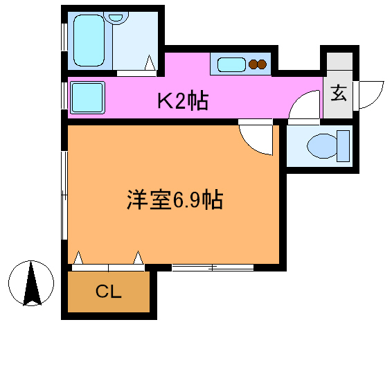 東京都墨田区墨田１（マンション）の賃貸物件の間取り