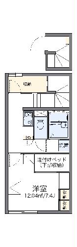 レオパレスウッド　ワークの間取り