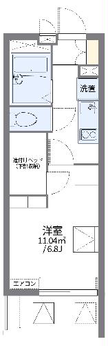 レオパレス新潟中央の間取り