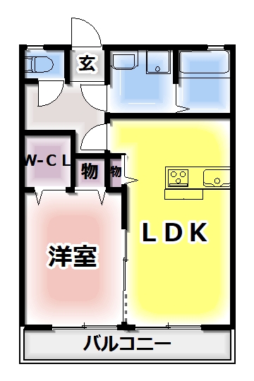 エスポワールIIＡ棟の間取り