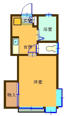 ハイツクレッセントの間取り