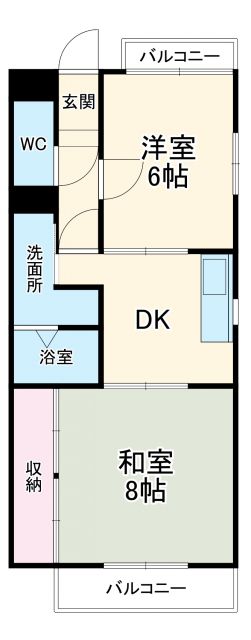 ファミーユおおぶの間取り