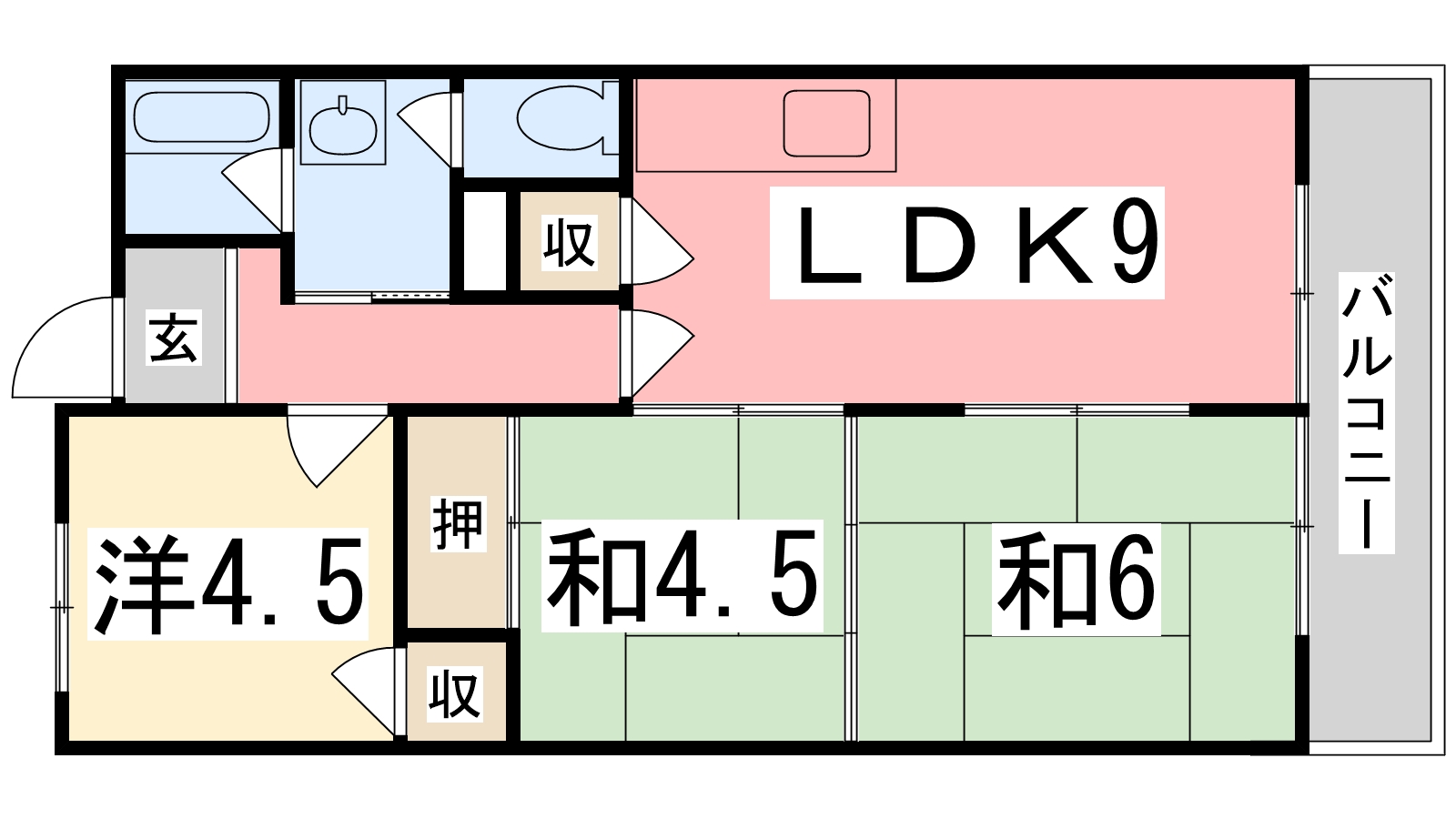 ヤナギマンションの間取り