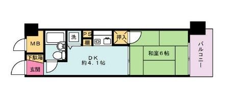 ライオンズマンション川崎大師第２の間取り